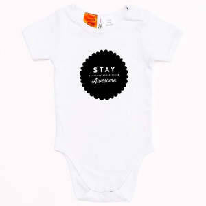 Summer Clearance: Stay Awesome Onesie White