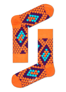 Socks: Socks - Snake Orange/Purple