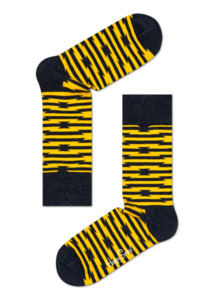 Socks - Barb Wire Black/Yellow