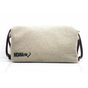 Canvas Toilet Bag - Tan