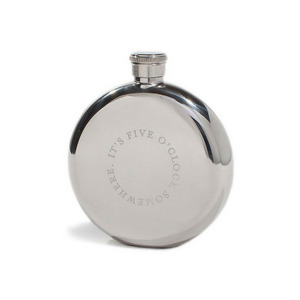 It's Five O'Clock Somewhere Flask 5oz
