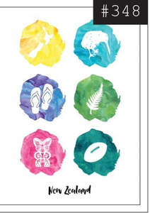 Tea Towel - Kiwiana Watercolours