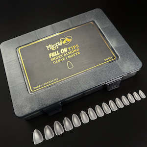 Magpie Full On Tip System: FULL ON TIPS SHORT ALMOND CLEAR