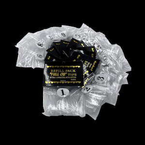 Magpie Full On Tip System: FULL ON TIPS REFILLS EXTRA LENGTH STILETTO