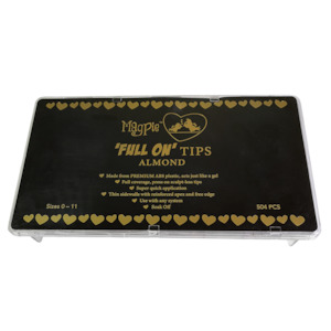 Magpie Full On Tip System: FULL ON TIPS ALMOND