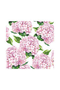 Coast To Coast: Hydrangea 3 Ply Napkins 20pk - Pink