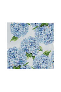 Homeware: Hydrangea 3 Ply Napkins 20pk - Blue