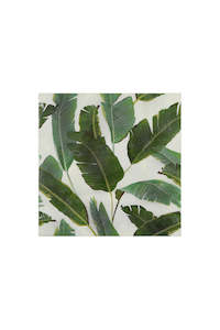 Coast To Coast: Banana Leaf 3 Ply Napkins 20pk - Green