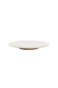 Mara White Marble Lazy Susan