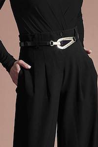 Belts: PAULA RYAN Oval Buckle Adjustable Belt