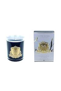 COTE NOIRE Pink Champagne Candle, Crystal Lid - Gold 450g
