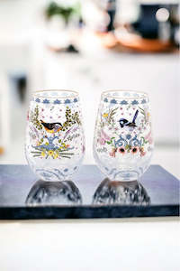 La La Land: LA LA LAND Enchanted Garden Glasses Set of 2