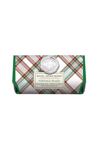 Gifts: MICHEL DESIGN WORKS Large Soap Bar - Vintage Plaid