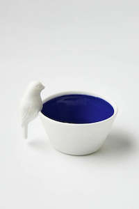 For The Bach: Navy Bird Dish - Porcelain