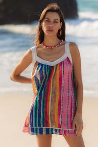 Linen: I AM PYLGRYM Palmas Top - Calypso Stripe