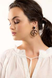 Oooh La La: OOH LA LA Kumasi Circle Earrings