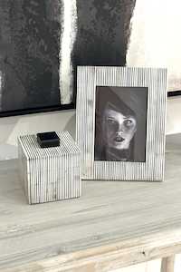 Photo Frames: Banderet Stripe Photo Frame - 5 x 7
