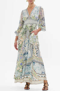Camilla: CAMILLA Button Dress with Shaped Waistband - Jardim Party