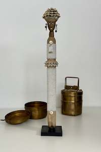 Namji Doll White with Shell Headband - Cameroon