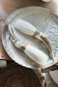 Curved Horn Calligraphy Brush