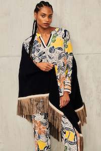 HERZEN'S ANGELEGENHEIT Scarf - Black Sand