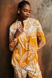 HERZEN'S ANGELEGENHEIT Marigold Blouse - Superwhite