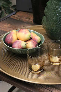 Ambretta Ridged Whiskey Glasses (Set of 4)
