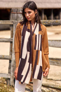 Scarves: LAUREN VIDAL Noah Scarf - Beige