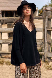 Sweaters: LAUREN VIDAL Naomi Sweater - Noir