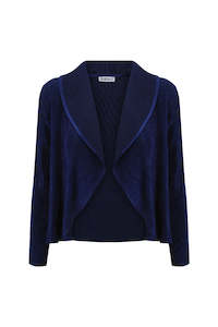 Alquema: ALQUEMA Velvet Classic Bolero - Ink