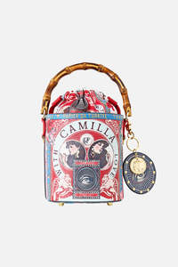 CAMILLA Drawstring Bucket Bag with Keyring - High Class Hookah