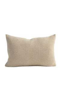 Homewares: EADIE Long Favo Cushion - Natural