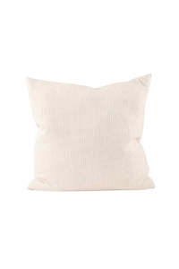 EADIE Large Marina Cushion - Off White/Natural Stripe