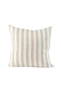 EADIE Santi Linen Outdoor Cushion - Off White/Silver