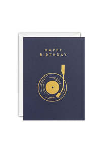 Homewares: Birthday Record Player Mini Card