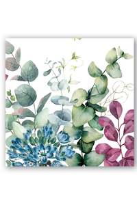MICHEL DESIGN WORKS Cockail Napkins - Eucalyptus & Mint - Pack of 20
