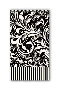MICHEL DESIGN WORKS Hostess Napkins - Black Florentine - Pack of 15