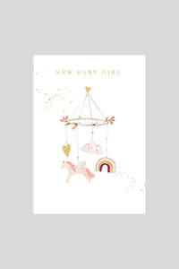 Cards: Baby Girl Mobile CARD