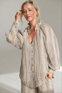 EADIE Mika Blouse - Natural