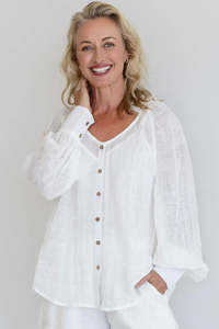 EADIE Mika Blouse - Off White