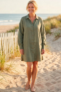 EADIE Fundamental Shift Dress - Pistachio