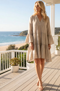 New Arrivals Fashion: EADIE Como Dress - Natural