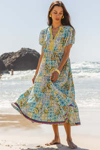 I AM PYLGRYM Kiama Dress - Amalfi Print