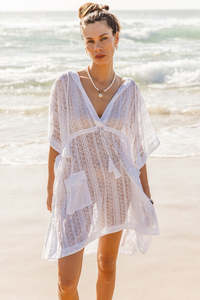 I AM PYLGRYM Sadie Hooded Beach Cover Up Dress