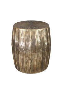Furniture: Aluminium Wave Stool - Antique Gold