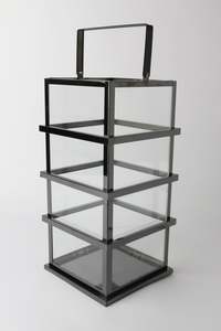 Lighting: Stainless Steel Ralph Lantern - Black Nickel