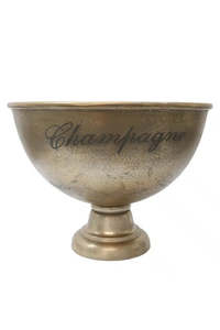 Aluminium XL Champagne Bowl - Raw Gold
