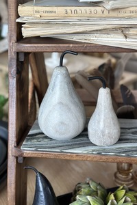 La Pera Hand Carved Marble Pear - Sml