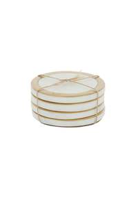 Marble Brass Coasters Set/4