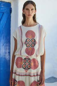 Devotion Twins: DEVOTION TWINS Loki Blouse - Red/Orange